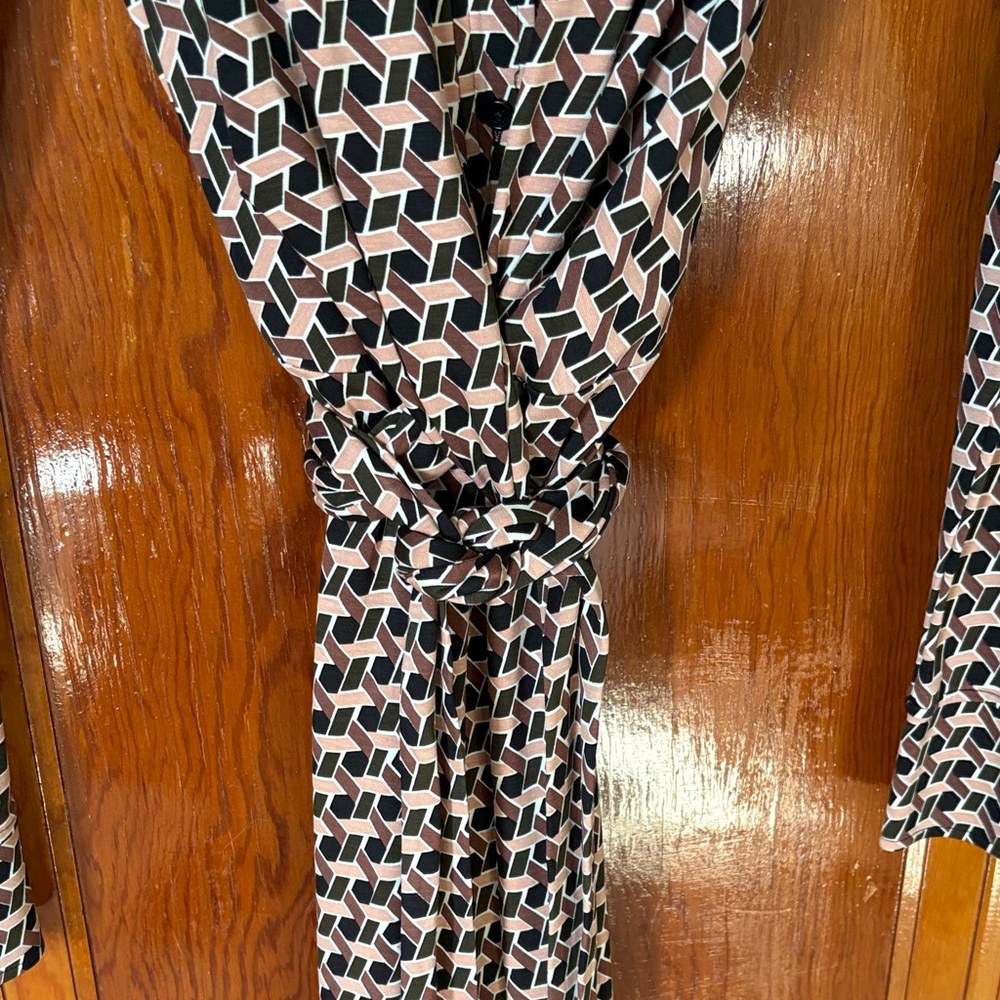 Diane Von Furstenberg Black and Pink Jumpsuit - Picture 5 of 6